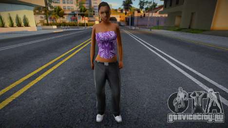 Hq Girl Ballas для GTA San Andreas