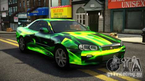 Nissan Skyline R34 ST-L S10 для GTA 4