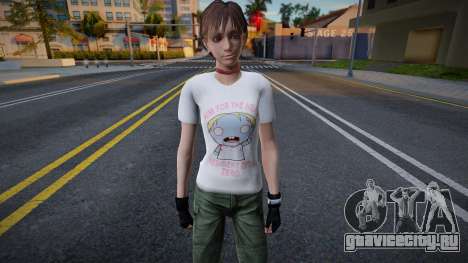 Rebecca T-Shirt Zombie-Kun для GTA San Andreas