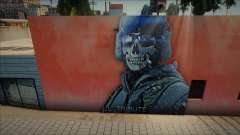 Mural de Legend Simon Riley Ghost [COD MW2] для GTA San Andreas