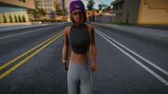 Hq Girl Ballas 2 для GTA San Andreas