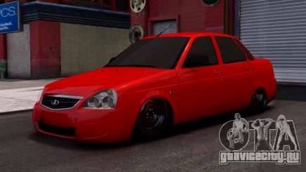 Lada Priora Красная Сток для GTA 4