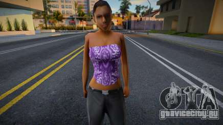 Hq Girl Ballas для GTA San Andreas