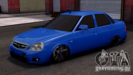 Lada Priora Stock Blue для GTA 4