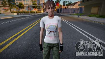 Rebecca T-Shirt Zombie-Kun для GTA San Andreas