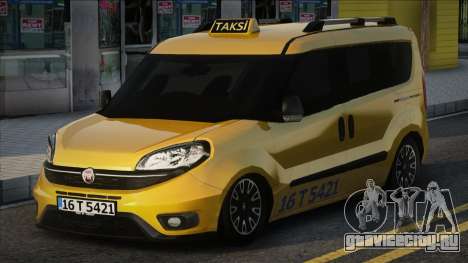 LowPoly Fiat Doblo Taksi Modu для GTA San Andreas