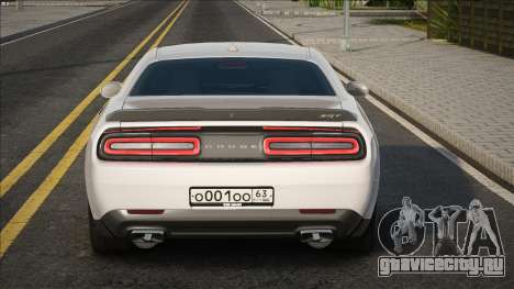 Dodge Challenger SRT Demon White для GTA San Andreas