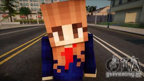 Minecraft Ped Wfystew для GTA San Andreas