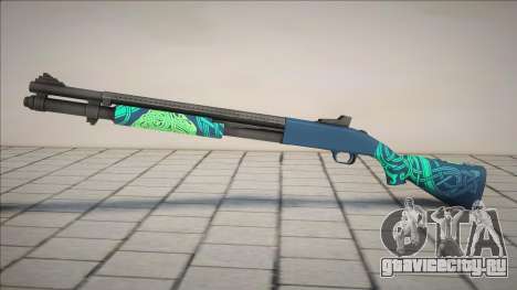 Green-Black Chromegun для GTA San Andreas