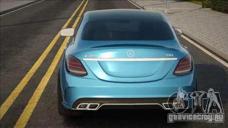 Mercedes-Benz C63 AMG Blue для GTA San Andreas