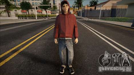 Молодой парень в капюшоне для GTA San Andreas