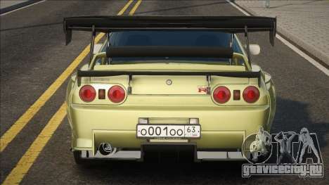 Nissan Skyline R32 Yellow для GTA San Andreas