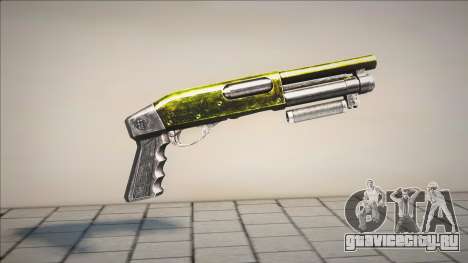 Gold - Green Chromegun для GTA San Andreas