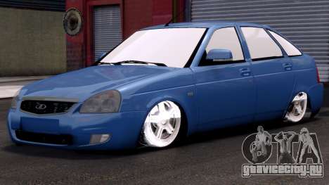 Lada Priora Hetchbek Blue для GTA 4