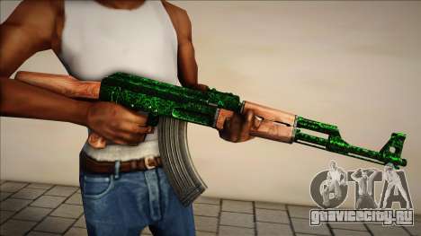 Green AK-47 [v1] для GTA San Andreas