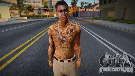 Tattoo man [Face and body] для GTA San Andreas