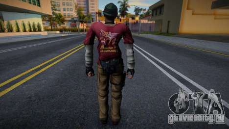 Chris Redfield Thug Outfit from Resident Evil (G для GTA San Andreas