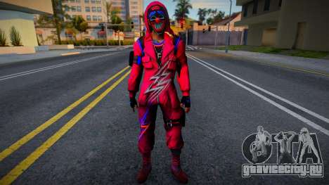 Top Criminal (Neon) from Free Fire для GTA San Andreas