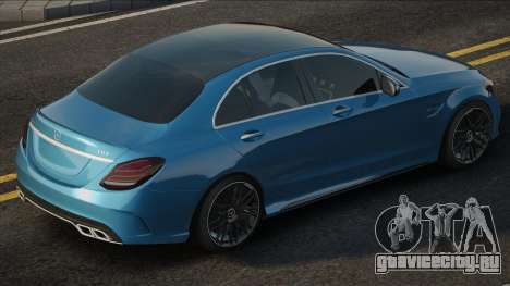Mercedes-Benz C63 AMG Blue для GTA San Andreas