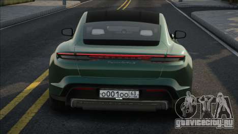 Porsche Taycan Turbo S Green для GTA San Andreas