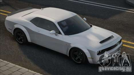 Dodge Challenger SRT Demon White для GTA San Andreas