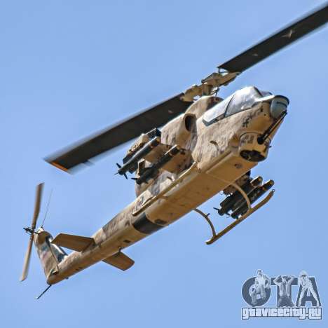 Iranian bell  AH-1 cobra desert camo - IRIAA для GTA San Andreas