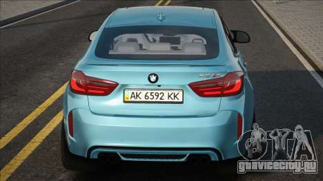 BMW X6M UKR Plate для GTA San Andreas