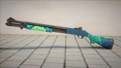 Green-Black Chromegun для GTA San Andreas