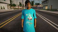 Blue T-shirt Man для GTA San Andreas
