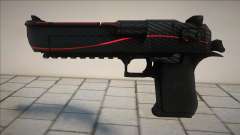 Red-Black Desert Eagle для GTA San Andreas