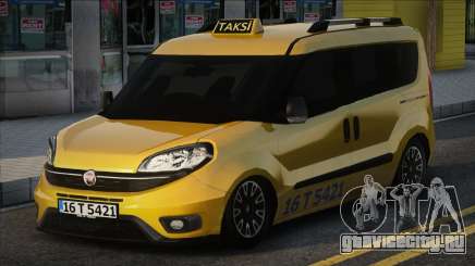 LowPoly Fiat Doblo Taksi Modu для GTA San Andreas