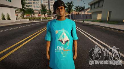 Blue T-shirt Man для GTA San Andreas