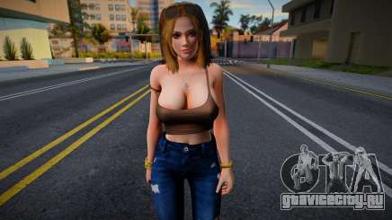 Tina Armstrong - Slip Skinny Destroyed Jeans для GTA San Andreas