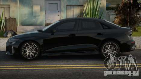 Audi RS3 2023 Blek для GTA San Andreas