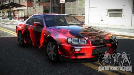 Nissan Skyline R34 PNZ S5 для GTA 4