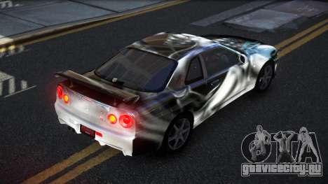 Nissan Skyline R34 PNZ S6 для GTA 4