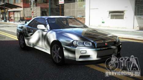 Nissan Skyline R34 PNZ S6 для GTA 4