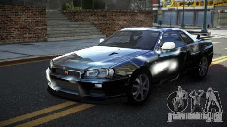 Nissan Skyline R34 PNZ S6 для GTA 4