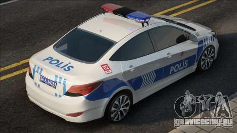 Hyundai Accent Blue Polis Ekip Araçı для GTA San Andreas