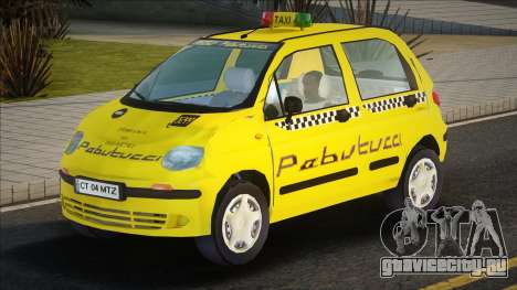 Daewoo Matiz Taxi Yellow для GTA San Andreas