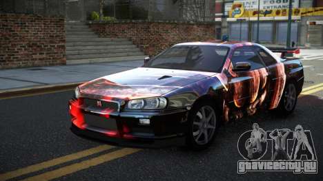 Nissan Skyline R34 PNZ S5 для GTA 4