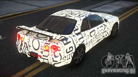 Nissan Skyline R34 PNZ S2 для GTA 4