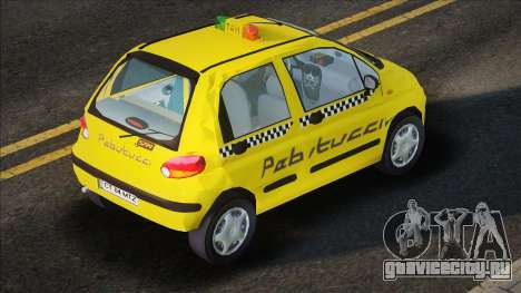 Daewoo Matiz Taxi Yellow для GTA San Andreas