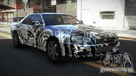 Nissan Skyline R34 PNZ S4 для GTA 4