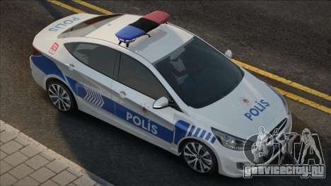 Hyundai Accent Blue Polis Ekip Araçı для GTA San Andreas