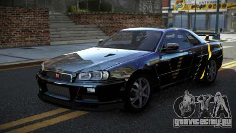 Nissan Skyline R34 PNZ S14 для GTA 4