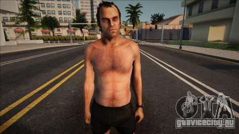 GTA V Trevor Shirtless Adidas Shorts для GTA San Andreas