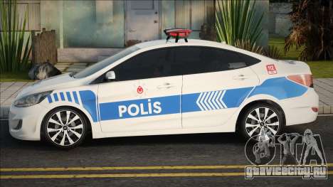 Hyundai Accent Blue Polis Ekip Araçı для GTA San Andreas