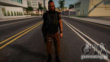 Ben Saxon de Deus Ex: The Fall Con EXPRESIONES F для GTA San Andreas