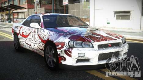 Nissan Skyline R34 PNZ S13 для GTA 4